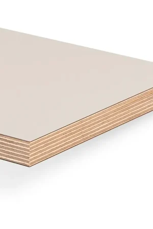 Berken multiplex met HPL - 19,8mm 130x305cm - wit - TST-structuur BOUWSUB | Gratis retourneren