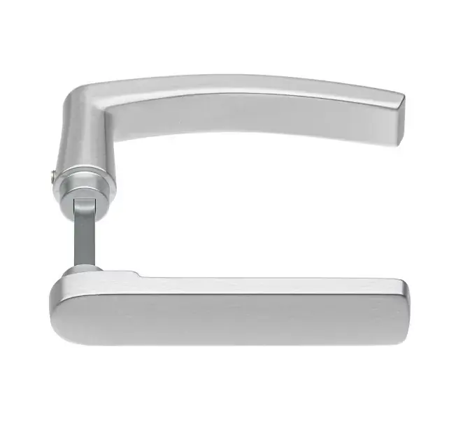 Veilig winkelen | AXA deurklink Flat-Blok DD 54-67 mm aluminium geslepen F1