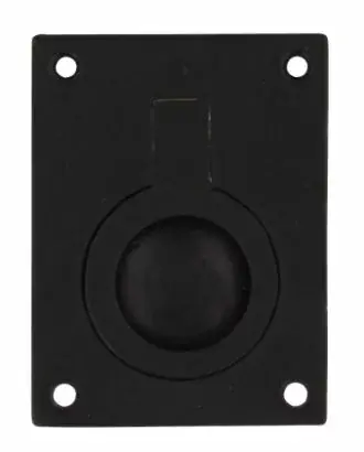 Intersteel Luikring recht 41mm x 31mm zwart - Voordelig