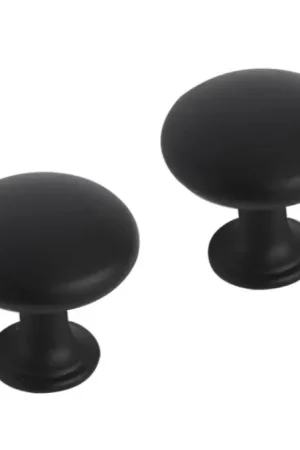 Tijdelijke aanbieding - Differnz meubelknop rond bol 30 mm mat zwart 2 stuks