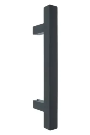 Deurgreep vierkant HoH 200mm rvs/zwart | Nieuwe release