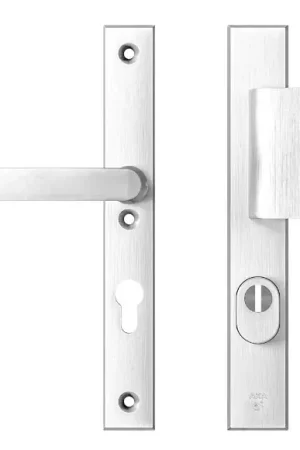 AXA Edge Plus smal veiligheidsbeslag PC72 met kerntrekbeveiliging D-greep/kruk SKG3 aluminium F1 | Goed beoordeeld