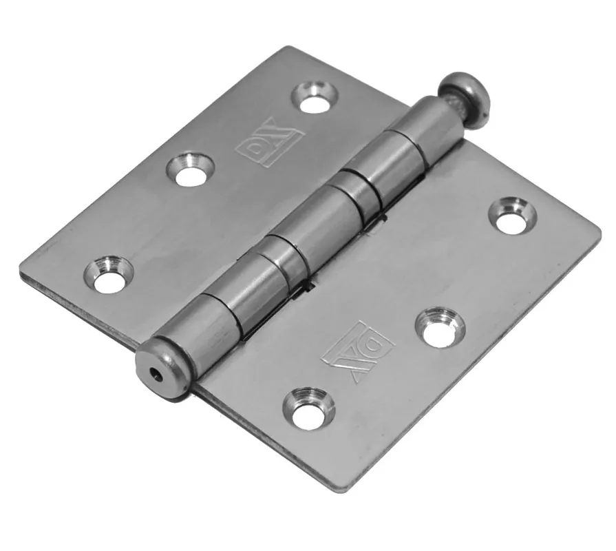 Korting | DX Kogellagerscharnier 76×76 mm rechte hoek losse pen rvs