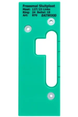 247WOOD Freesmal sluitplaat 127×23 links | Meest verkocht