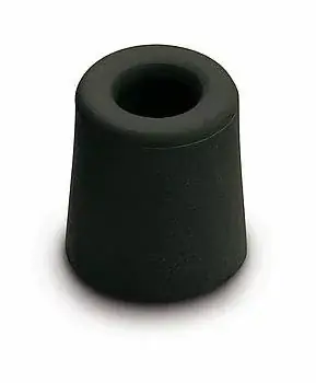 Direct leverbaar - DX Deurstopper rubber zwart 33×31 mm