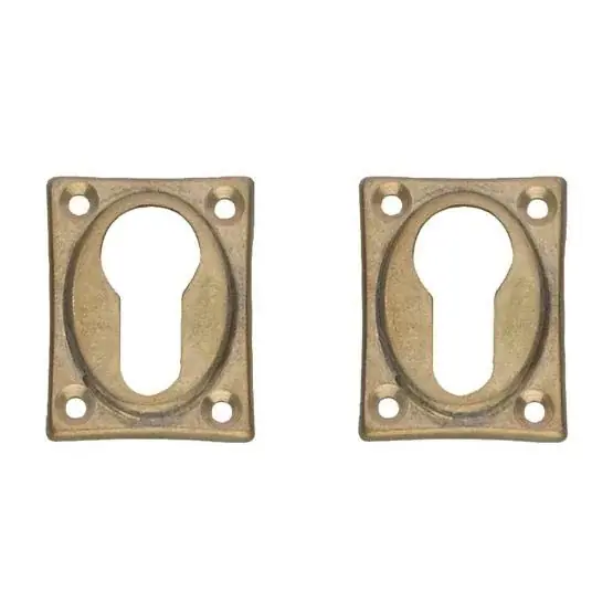 Outlet | Intersteel cilinderrozetten 47x37x5mm messing getrommeld
