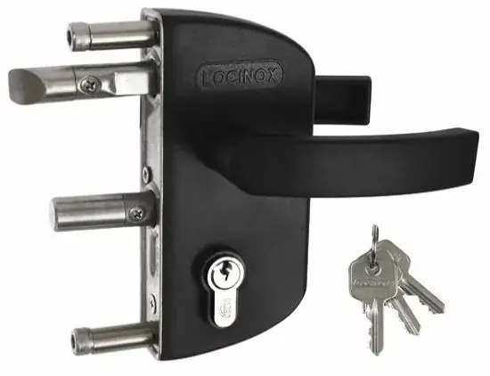 LOCINOX poortslot opbouw voor 40 mm profielen zwart | Korting