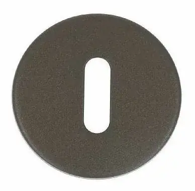 Sleutelplaatje rond 10 mm brons - Koopje