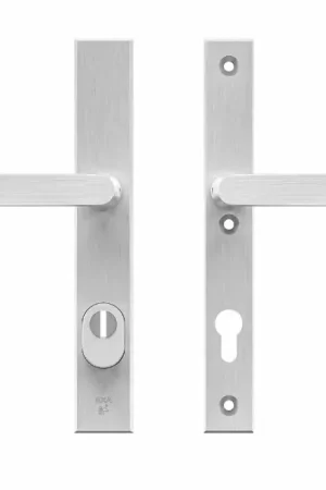 AXA Edge Plus smal veiligheidsbeslag PC85 met kerntrekbeveiliging kruk/kruk SKG3 aluminium F1 | Snelle levering