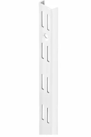 Nog enkele stuks | Wandrail dubbel 495 mm wit gelakt