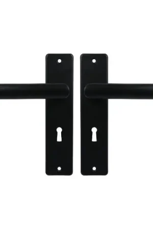 Ami Kortschild SL56 Met Deurklink L-model type 374 aluminium zwart - Nog enkele stuks