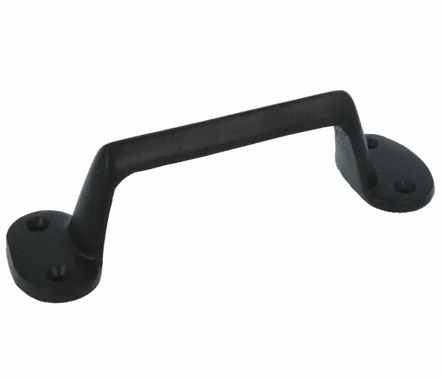 Greep/handvat ijzer zwart 162 x 47 mm - Outlet