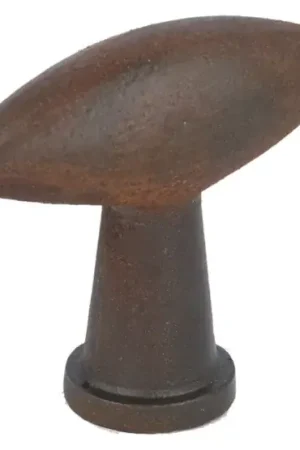 Alleen vandaag | Knop ovaal ijzer geroest (gelakt), puntig, 45 x 14 mm