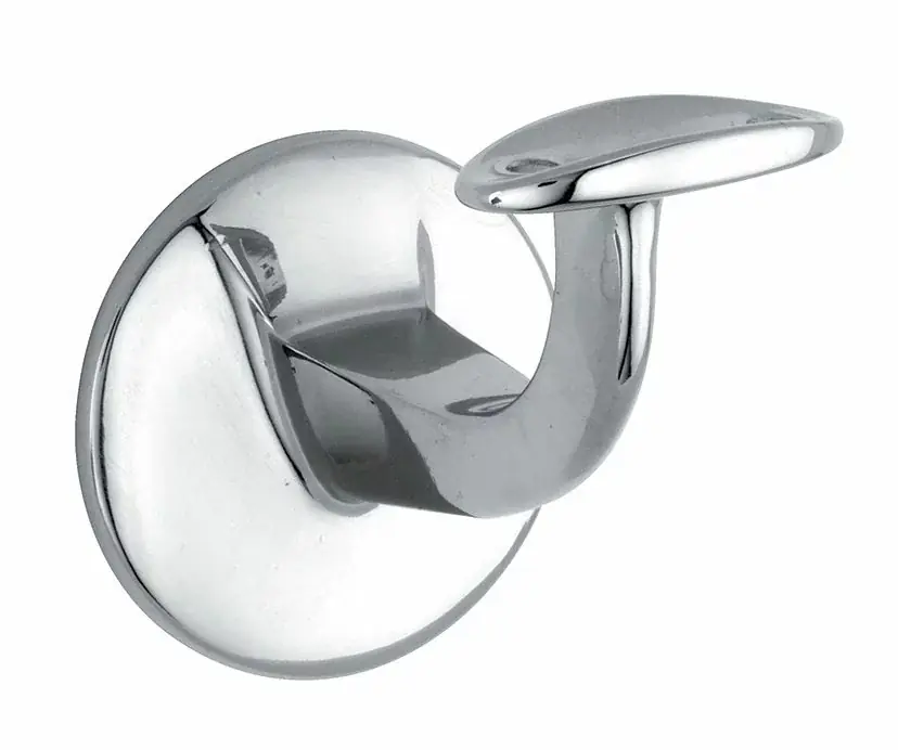 Leuninghouder Elegant hol M8 glans chroom - Topkwaliteit