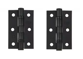 Beste prijs - Kogellagerscharnier Vaste pen 75x50x2 mm rechte hoek zwart