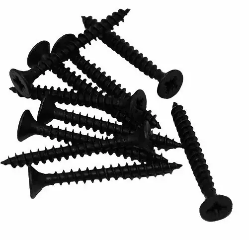 DX 10 stuks rvs zwarte schroeven pozy drive 4.5 x 40 mm - Alleen vandaag