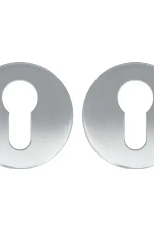 2 PC-plaatjes Rond rvs | Mis het niet