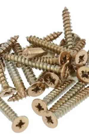 20 stuks Houtschroeven pozidrive 3.7X30 mm PVD gepolijst koper | Veel gevraagd