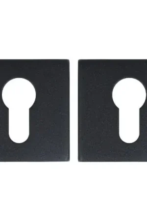 2 PC-plaatjes vierkant rvs/zwart | Actieprijs