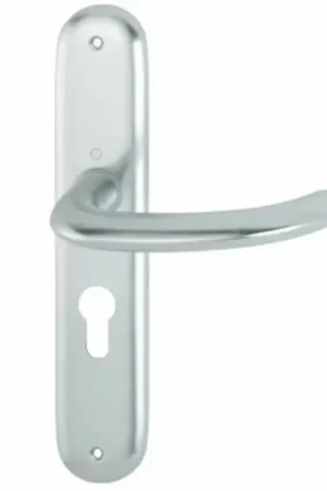 Hoppe deurklink Marseille op schild PC55 aluminium F1 - Mis het niet