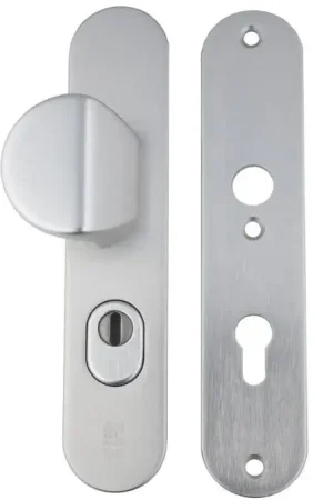 Buva voordeurgarnituur PC72 met kerntrekbeveiliging Serie 3500 SKG3 aluminium F1 - Outlet