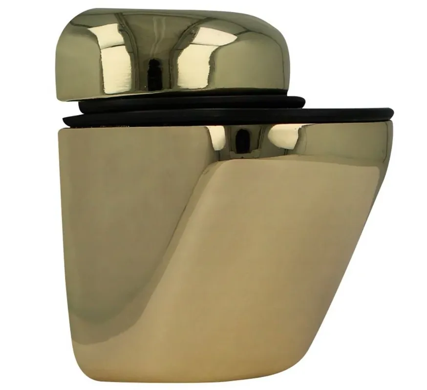 Aanrader - Glasplaatdrager rond messing