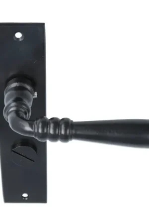 Deurklink ijzer zwart op Kortschild WC63/8 | Bestseller