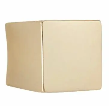 Voordelig | Knop vervormd goud gesatineerd 21 x 21 mm