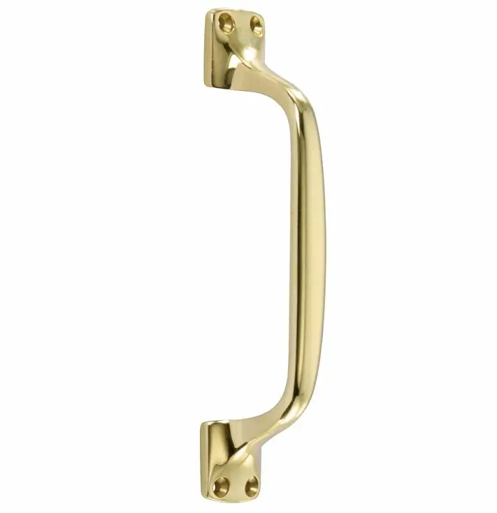 Deurgreep Elegant 180mm messing gelakt - Nieuw binnengekomen