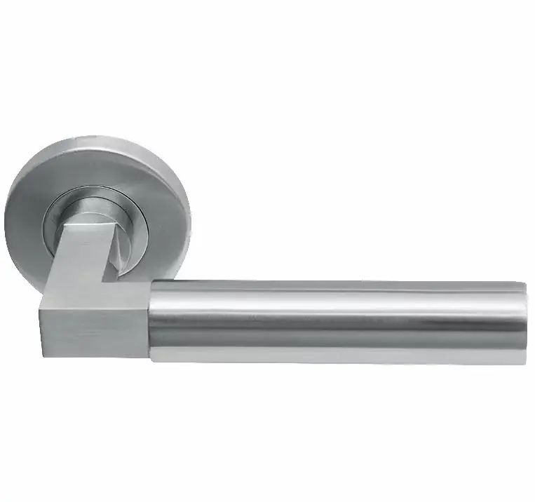 Prijs verlaagd | Deurklink Bauhaus massief rvs