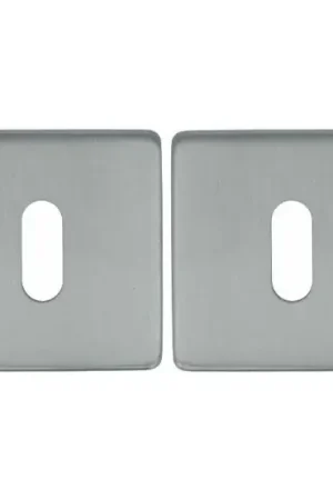 2 Sleutelplaatjes vierkant 53x53x8 rvs - Nog maar een paar beschikbaar