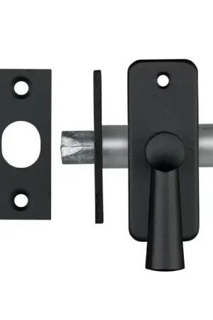 AXA insteekgrendel met sluitplaat aluminium F8 zwart 35 mm - Prijs verlaagd