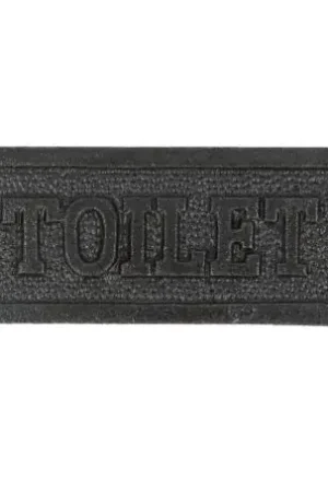 Bordje IJzer met opdruk TOILET - Veel voordeel