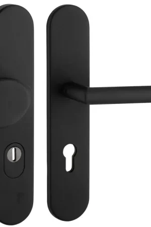 Aanbieding | SKG3 PC72 knop/kruk T op ovaal schild TOP + kerntrekbeveiliging zwart