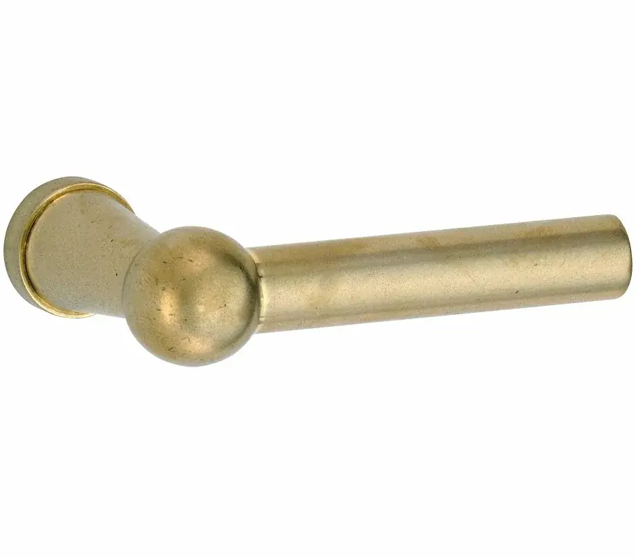 Voordelig | Deurklink Chemin de Fer 100mm messing antiek