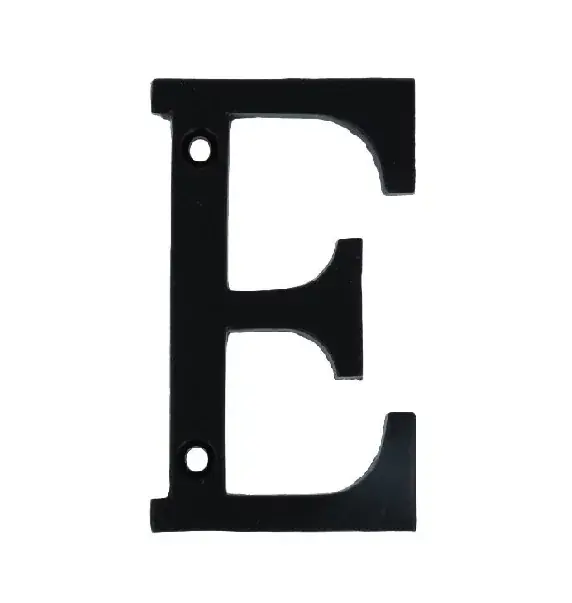 Beste prijs | Letter E Klein IJzer zwart 75 mm