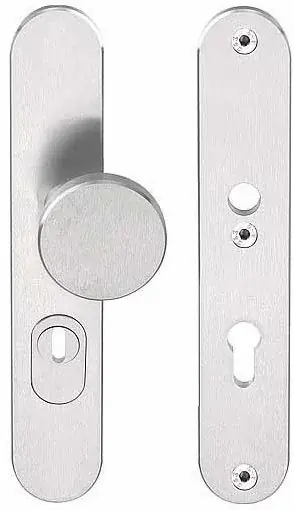 Veiligheidsbeslag PC92 met kerntrek beveiliging BASICS LB60-50KT knop/kruk SKG3 rvs | Eenvoudig retourneren