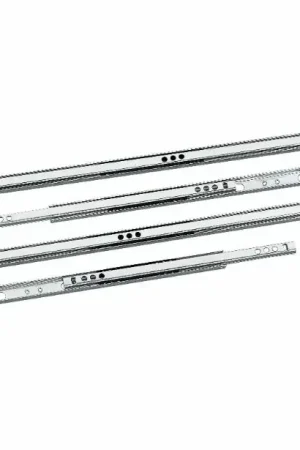AMIG paar ladegeleiders gedeeltelijk uittrekbaar 406×17 mm staal verzinkt - Nieuw binnen