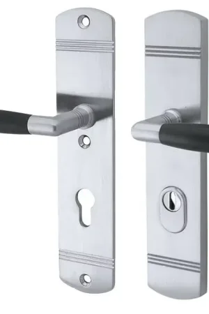 Zolang de voorraad strekt - SKG3 PC92 kruk/kruk op schild Ton links + kerntrekbeveiliging mat chroom