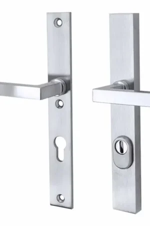 Zeer goed beoordeeld | SKG3 PC72 kruk/kruk op smalschild Kare/Bauhaus links + kerntrekbeveiliging mat chroom