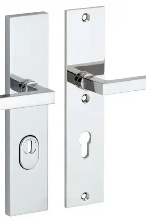 Aanbieding - SKG3 PC92 kruk/kruk op schild Kare/Bauhaus rechts + kerntrekbeveiliging glans chroom