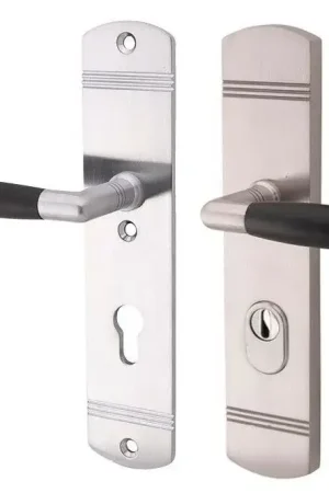 Aanrader | SKG3 PC72 kruk/kruk op schild Ton links + kerntrekbeveiliging mat nikkel/mat nikkel PVD