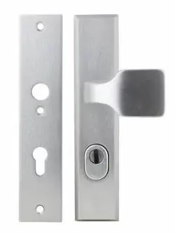 Outlet - Buva voordeurgarnituur PC72 met kerntrekbeveiliging Serie 3400 SKG3 aluminium F1