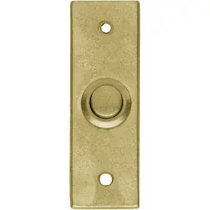 Premium - Intersteel beldrukker smal recht messing getrommeld