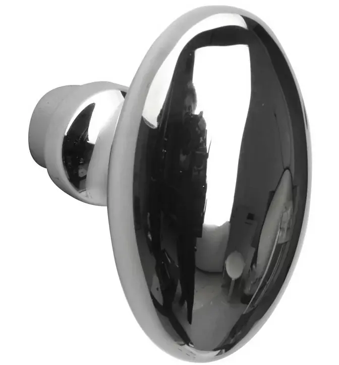 Knopkruk Ei 65×38 mm glans chroom - Nieuwe release