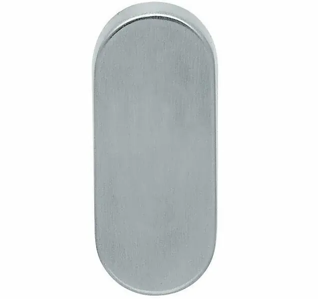 Veel gevraagd - Blind plaatje ovaal 12mm rvs mat
