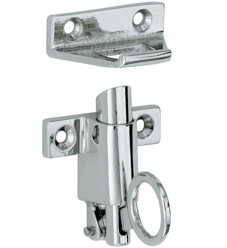 Raamknip Elegant met sluitplaat glans chroom - Klantfavoriet