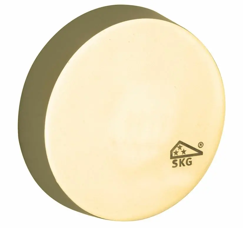 SKG3 blindrozet buiten Elegant messing PVD | Direct leverbaar