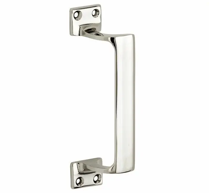 Deurgreep Art-Deco glans nikkel | Topprijs