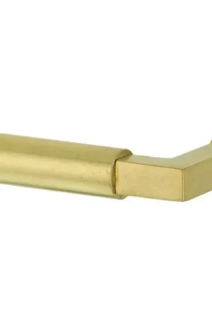 Aanbieding - Enkele deurklink Bauhaus links messing antiek